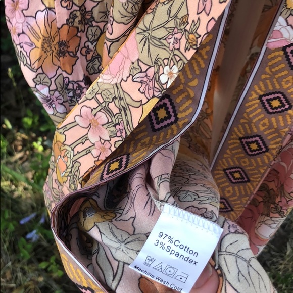 Restocking Amber Amethyst Boho Floral Maxi Kimono - Picture 5 of 8